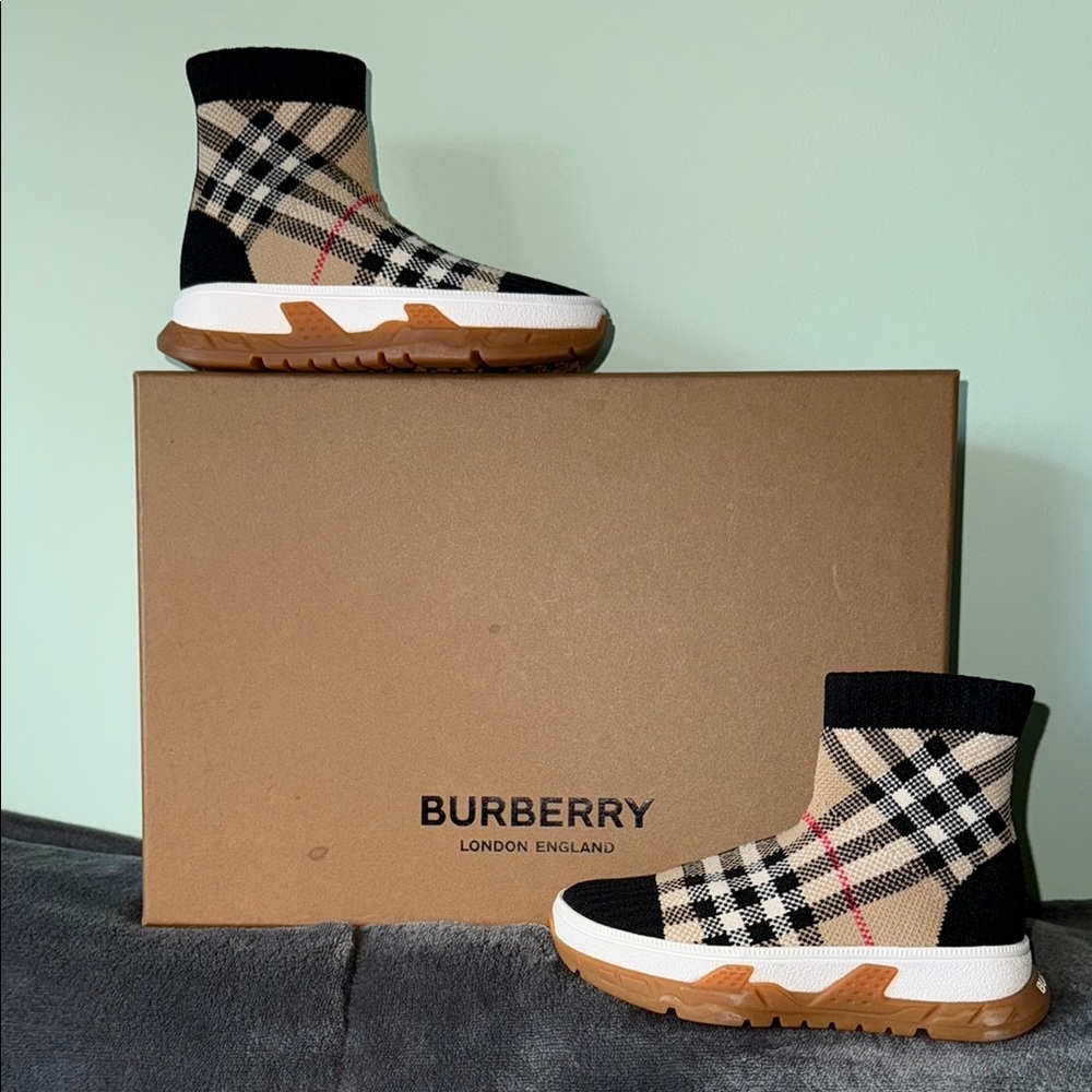 Burberry Union Check Sock Sneaker